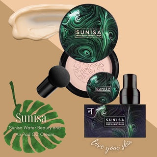 Sunisa 3 in 1 Air Cushion BB and CC cream foundation with Sponge Dott Mart