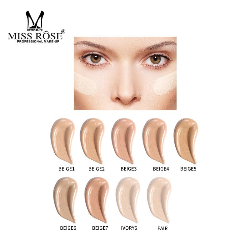 Miss Rose SILK Foundation Waterproof High Coverage 35Ml Dott Mart