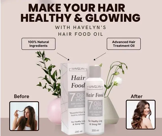 Original Havelyn Hair Food Oil (7 Oils in 1) For Healthy Long & Strong Hair Dott Mart